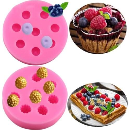 Candle Silicone Mold 3d Strawberry Raspberry Blueberry Form Shape Mould for Fondant Soap Candle Making Mulberry Wax Melts Molds