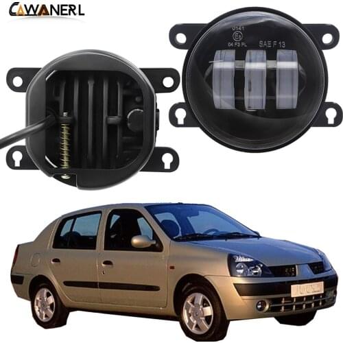 Fog Light Assembly For Renault Thalia 1998-2015 Car 30W 6000LM Front Bumper LED Daytime Running Light Fog Lamp H11 12V