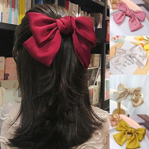 Large Bow Hair Clip Chiffon Party Prom Handmade Barrette Hair Best Accessories Hairpin 1Pc Gift Girls For Women Claw Hair Z2S9