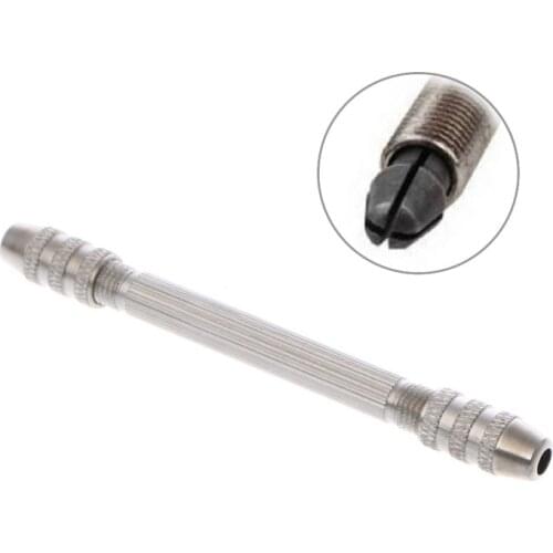 Useful Steel Double Spiral End Pin Vise Tong For Jewelry Craft Hobby Drill Tool