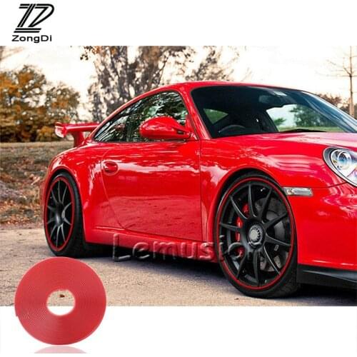 ZD 8m For Mercedes W203 W211 W204 W210 Benz BMW F10 E34 E30 F20 X5 Car Tire Wheel Rims Protector Decoration Stickers Accessories