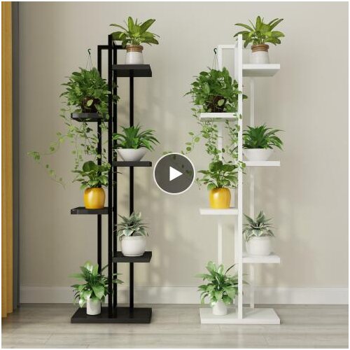 Green Lotus Flower Stand Living Room Multilayer Tieyi Flower Stand Multifunctional Indoor Bedroom Balcony Stand