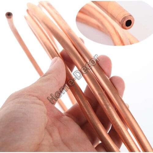 1 Meter Copper Tube For DIY Computer Cooler ,AC Tube , Oil Copper Pipe , Heat Conduction Pipe,Heat Radiated Tube