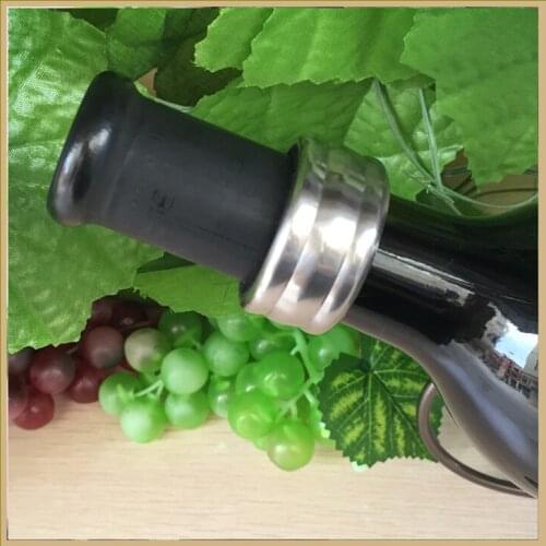 1pcs 4cm Pratical Bottle Liquid Pour Stop Drop Tools Stainless Steel Wine Bottle Drop Proof Stop Ring Bar Tools 2 Colors