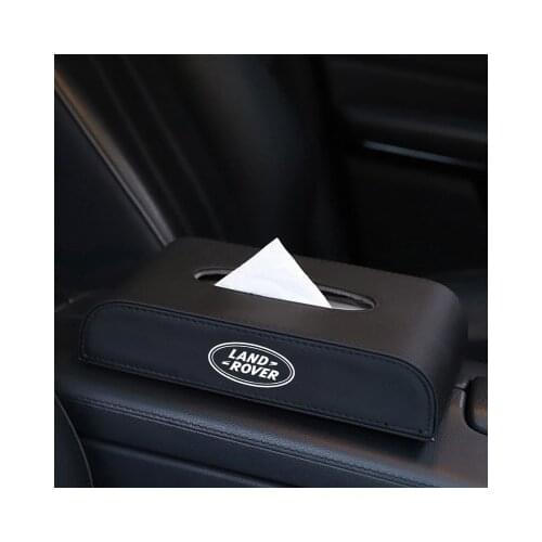 1 Pcs New Car Style PU Quality Tissue Box for Land Rover Ranger Autobiography Freelander Evoque