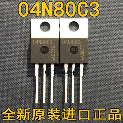 10 PCS SPP04N80C3 04N80C3 TO-220 4A 800V ＆ SPP08N50C3 08N50C3 TO-220 8A/500V＆ SPP12N50C3 TO-220 11.6A 560V 12N50C3
