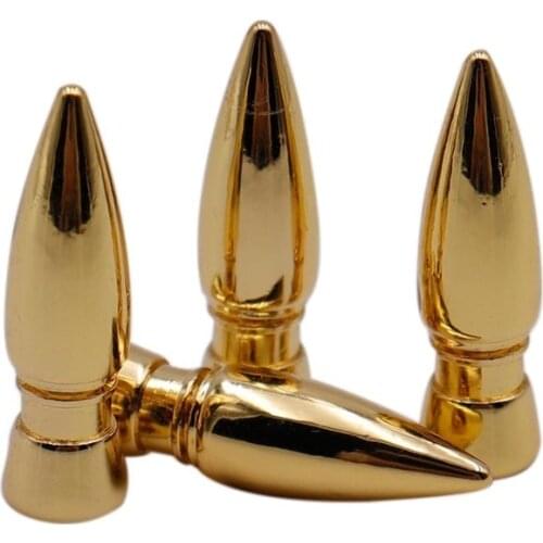 20pcs Bullit Golden DIY Metal Aglets Shoelace Tips Ends Replacement Cooper Shinny Color Decoration Durable Repair Lock Clips