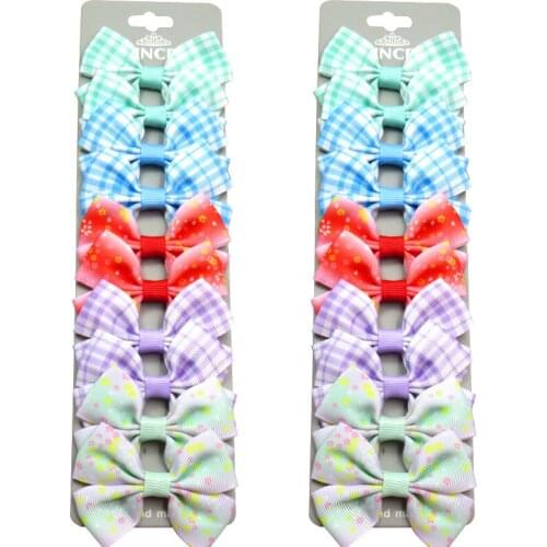 20PCS/Lot Lovely Piece Solid Hairpins Grosgrain Ribbon Bow Clips 2020 Korean Creativity Hair Accessories For Baby Girls NEW