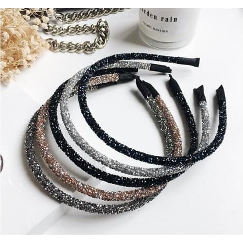 36pc/lot Girls Shiny Luxury Rhinestone Hair Band High Quality Diamond Pearls Hair Hoop Accessories for Women Crystal Headbands