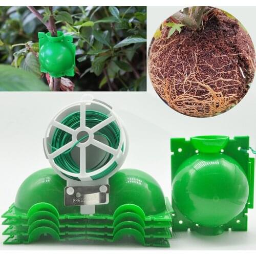 5PCS Plant Root Growing Box High Pressure Gardening Plant Rooting Device for Garden Grafting Propagating