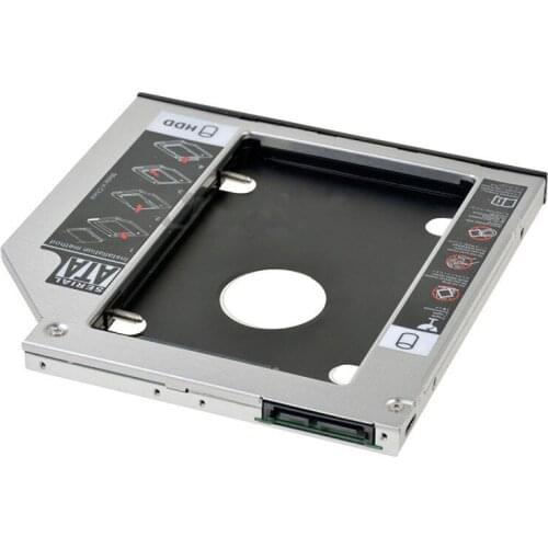 9.5MM 2nd Hard Drive SSD HDD Caddy Adapter for Lenovo IdeaPad Y400 Y500 Y510P Y510PT swap Optical Drive