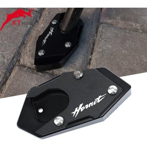 For HONDA HORNET CB600F 2008-2013 CB900F 2002-2007 Motorcycle CNC Aluminum Kickstand Foot Side Stand Extension Pad Support Plate