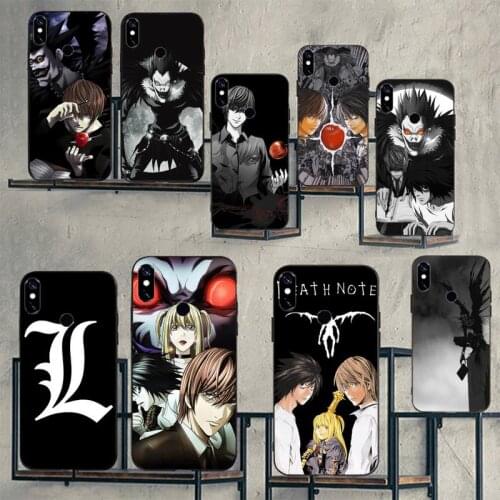 Death Note anime manga Phone Cases For Xiaomi Redmi note 7 8 9 t k30 max3 9 s 10 pro lite Luxury brand shell funda coque
