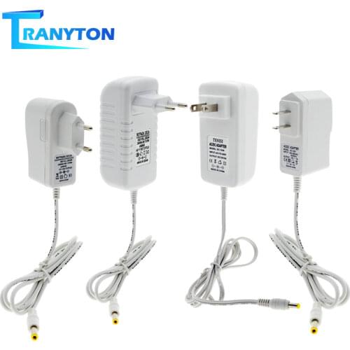 DC12V Power Adapter White Shell AC100-240V Lighting Transformers Output 12V 1A / 3A Power Supply Converter For LED Strip Light