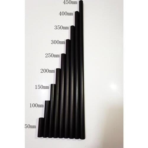 New design part Black Aluminum Alloy 15mm Rod - 5cm 10cm 15cm 20cm 25cm 30cm 35cm 40cm 45cm for 15mm Rod Rail Support System