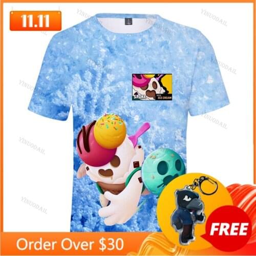 Shoot Kids T-shirts Leon Browlers 3D Print T-shirt Shirts Boys Girls Cute Cartoon Tshirt Tops Teen Clothes