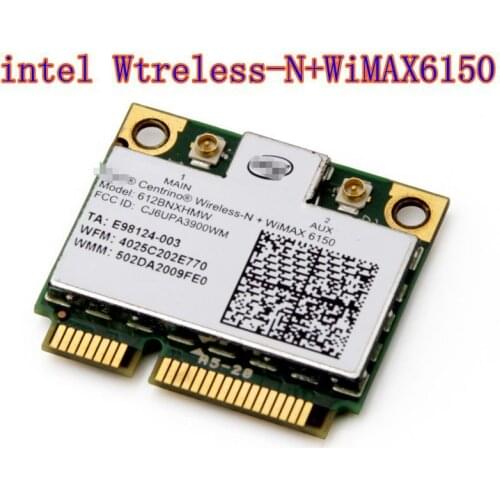 Intel Centrino Advanced N WiMAX 6150 612BNX HMW Half Mini PCI-e Wireless WLAN Card WiMax