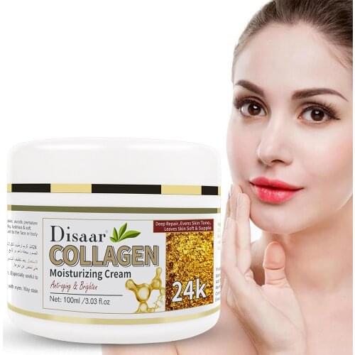 100ml Collagen Moisturizing Cream Nourish Brighten Diminishes Wrinkles Elastic Skin Cream Reduce Melanin Softening Body Care