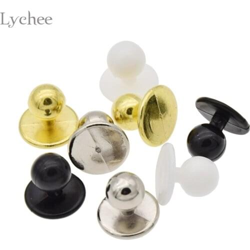 Lychee Life 10pcs Plastic Buttons Restaurant Uniforms Chef Jacket Uniform Suit Buttons DIY Handmade Sewing Supplies