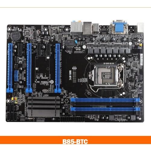 Mining Machine Motherboard For B85-BTC 6PCI-E B85 LGA 1150 DDR3 Perfect Test