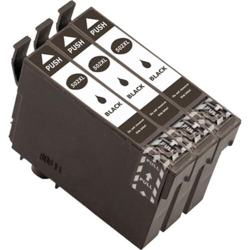 3pack for Epson T502 XL Ink Compatible for Epson Expression Home XP-5105 XP-5100 WorkForce WF-2860DWF WF-2865DWF XP5105 WF-2860