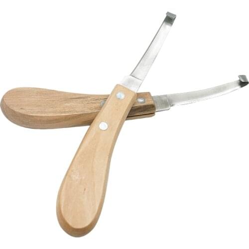 2Pcs/set Cattle Horse Repair Hoof Knife Right/left Handed Double Edge Veterinary Tools for Livestock Animals Foot Pruning