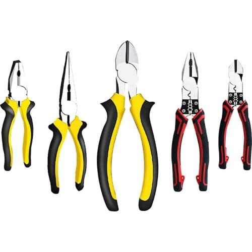 Pliers, Vise, Wire Cutters, Electricians Multi-Purpose Pliers, Sharp Nose, Diagonal Nose, 6-9 Inches