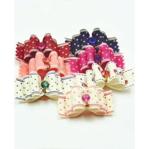 20/50/100pcs /Set Elastic Bands Attached Dog Hair Accessories Dog Pet Bows Hair Bows For Small Puppy Kitten Hair Decorations