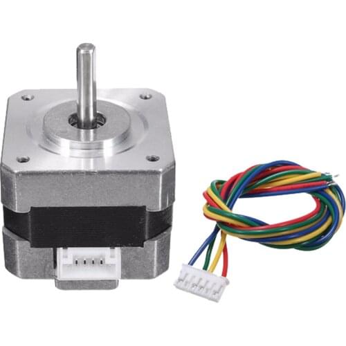 Nema 17 Stepper Motor Bipolar 0.4A, 28N.cm Holding Torque, 4-Lead, 1.8 Step Angle