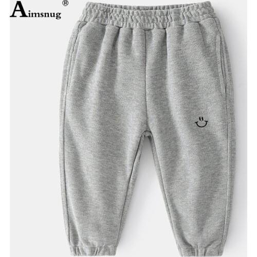 Unisex Boy Girl Stand Pocket Pants Solid Autumn Elastic Waist Loose Pantalon Children Fashion Hip Hop Trouser Kids Clothing 2021
