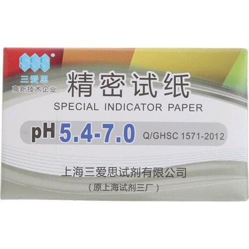 Accurate 80 Pieces PH 5.4-7.0 Test Papers Strips Indicator Paper Lab Litmus