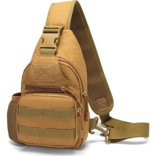 Outdoor Backpack Camouflage Tactical Water bottle Chest Bag Multifunctional Riding Sports Crossbody Large Capacity Fishing Bag