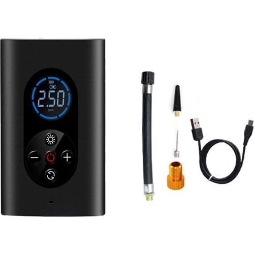 Universal Car Tire Inflator LCD Display Air Compressor Pump with LED Light for Car balls Inflatable Toys Bicycle/motorcycle bike