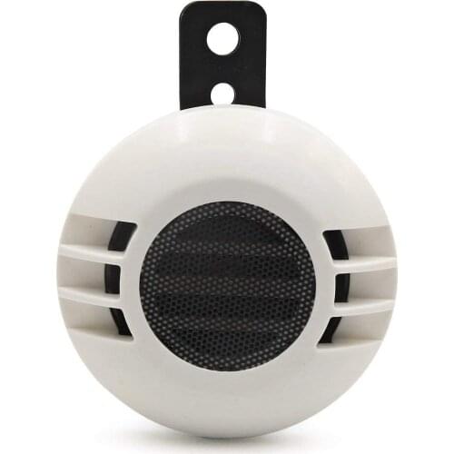 Uxcell 12V 105dB White Metal Loud Horn Electric Siren Trumpet for Auto Car Motorcycle