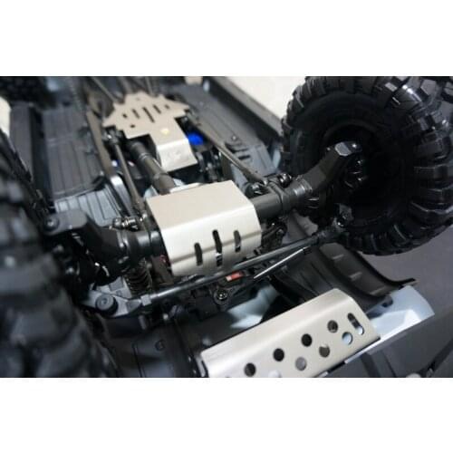 Stainless metal TRX4 axle protective guard plate chassis plate for 1/10 RC Crawler Traxxas TRX-4 TRX 4