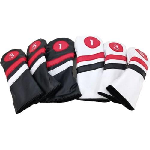 1/3/5 set PU material hot sell golf club headcover