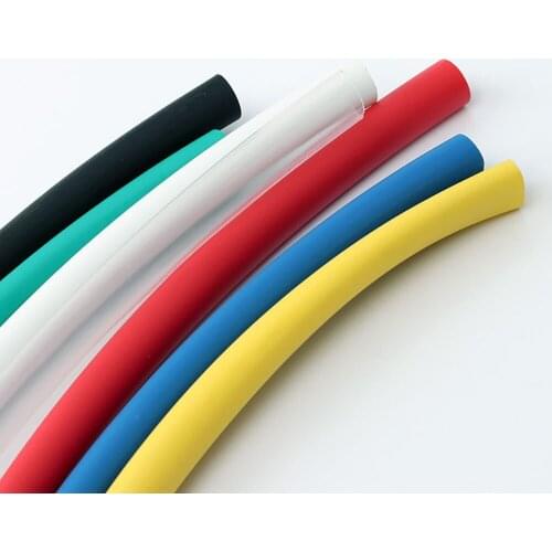 1M 3:1 Heat shrink Insulation Waterproof Heatshrink Glue Lined Tube Sleeve Electric black white red green yellow Transparent