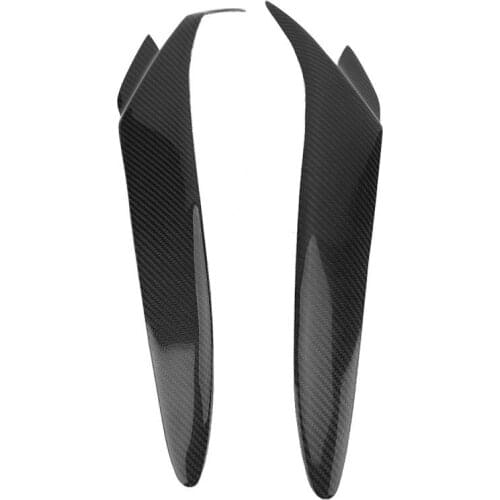 1 Pair Car Real Carbon Fiber Headlight Eyebrow Eyelid Trim for Mazda RX-8 2004 2005 2006 2007 2008