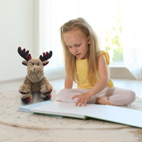 1pcs Kids Christmas Toy Gift Elk Figurine Reindeer Plush Toy Christmas Deer Doll Velvet Christmas Toy birthday Gift