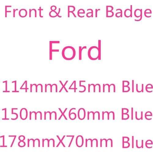 1pcs Blue Black Silver For F-0-R-D Plating Car Styling Hood Front Bonnet Grill Rear Trunk Emblem Logo Badge Sticker Accessories