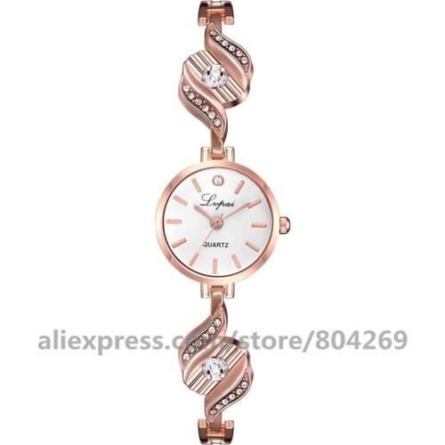 100pcs/lot Women Fashion Dress Rhinestone Lady Gift Metal Wrist Watch Alloy Analog Man Watches