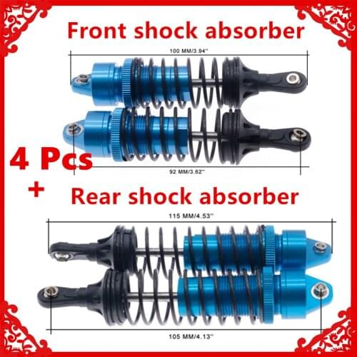 2/4pcs alloy strengthen 100mm front&115mm Rear shock absorber for rc hobby model car 1-10 ECX 2WD series upgraded hop-up parts