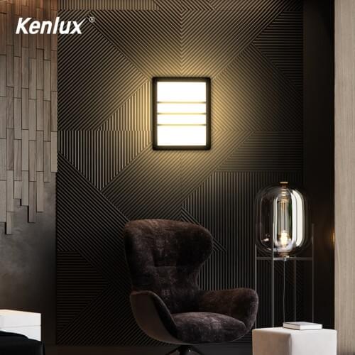 20W LED Plastic Wall Light Outdoor Waterproof Modern Nordic Style Indoor Wall Lamps Living Room Porch Garden Lamp AC85-265V