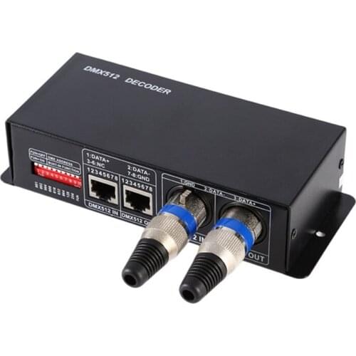 3CH DC12-24V RGBW DMX 512 Decoder LED Controller RGB LED DMX512 Decoder, DMX512-3CH