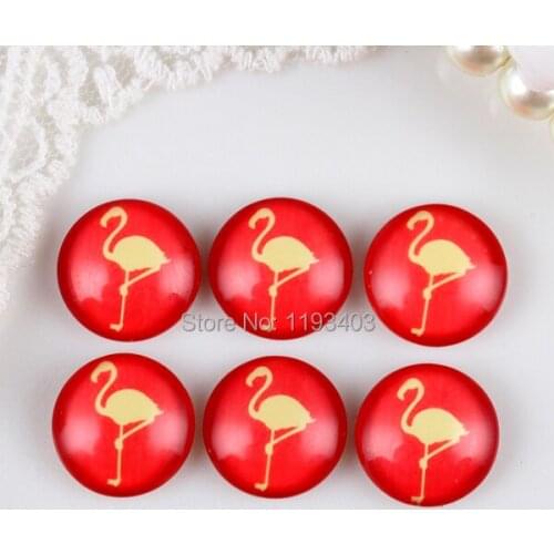 40PCS 12mm)/Round12mm 20mm 25mm 30mm Glass Cabochon DIY For jewelry finding Cameo Setting ,Dome Flat Back Beads-Birds-145-18