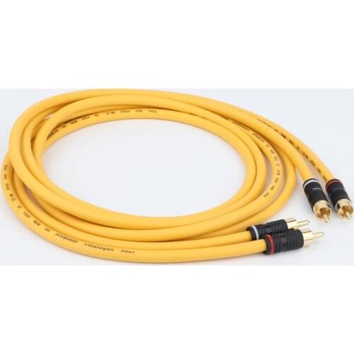 Pair VDH MC D102 MK III HYBRID RCA to RCA Cable with Gold Plated RCA Plug Hifi Audio RCA Adapter Extension Cord