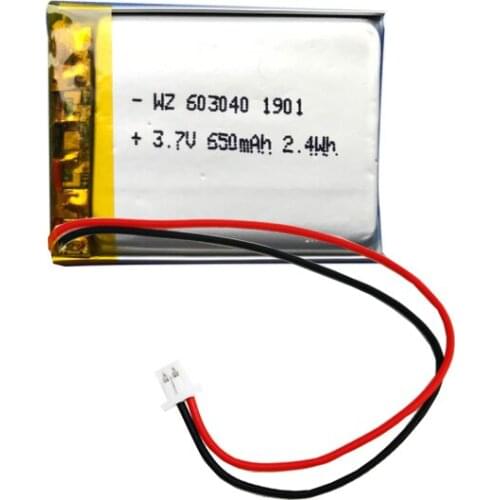 Navigator battery Driving recorder battery Bluetooth headset 603040-650mAh polymer battery