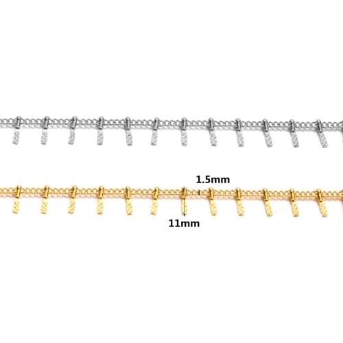 Leaf Chains Clips Necklace Stainless Steel Component For DIY Bracelet Handicraft Anklets Jewelry Making Supplies