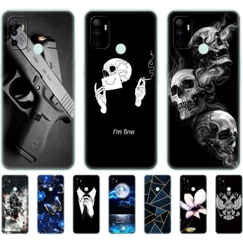 For OPPO A53 Case 2020 Silicon Soft Phone Cover for OPPO A53S A32 Cases tpu Bumper OPPOA53 A 53 6.5" Fundas CPH2127 CPH2135 Etui
