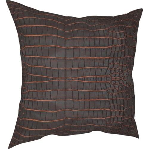 Chestnut Nile Crocodile Skin Animal Pillowcase Soft Polyester Cushion Cover Gift Throw Pillow Case Cover Home Square 18